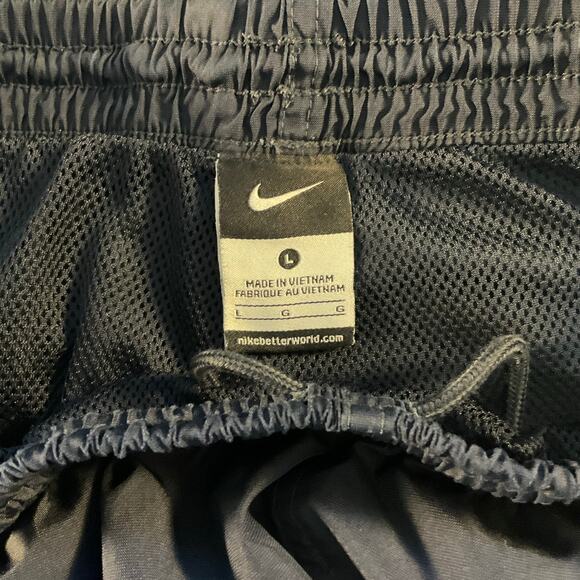 Nike Navy Blue Insulated Wide Leg Pull On Performance Wear Athletic Pants Size L - Picture 3 of 8